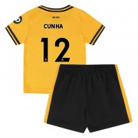 Wolves Matheus Cunha #12 Domaci Dres za djecu 2024-25 Kratak Rukav (+ Kratke hlače)